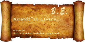 Budaházi Elvira névjegykártya